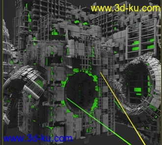 3D打印模型超级科幻连续体的图片