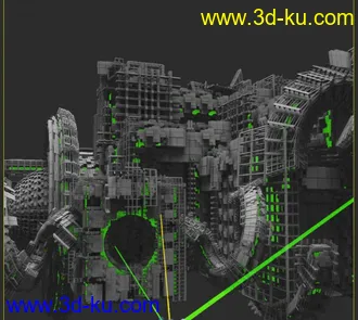 3D打印模型超级科幻连续体的图片