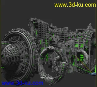 3D打印模型超级科幻连续体的图片