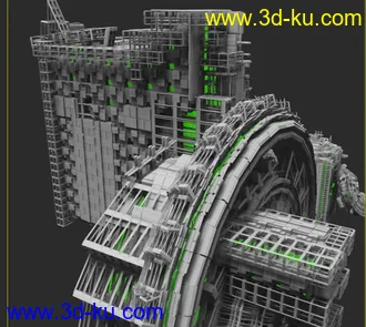 3D打印模型超级科幻连续体的图片