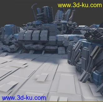 3D打印模型科幻之城的图片