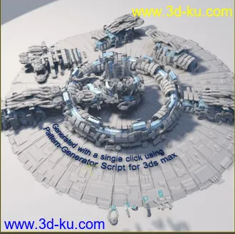 3D打印模型科幻之城的图片