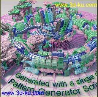 3D打印模型科幻之城的图片