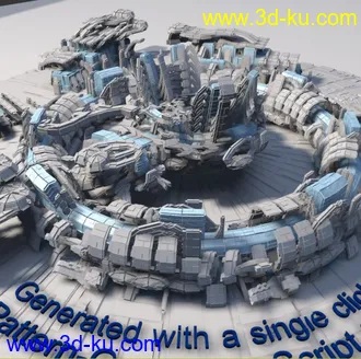 3D打印模型科幻之城的图片