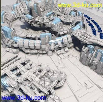 3D打印模型科幻之城的图片