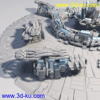 3D打印模型科幻之城的图片