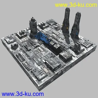 3D打印模型未来机械都市的图片