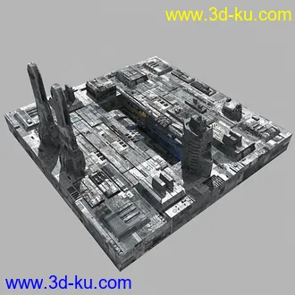 3D打印模型未来机械都市的图片