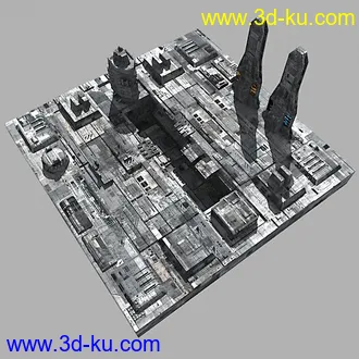 3D打印模型未来机械都市的图片