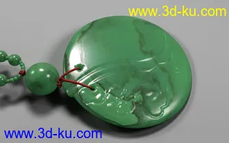 3D打印模型做的作业，一个玉佩，写实的，看看吧的图片