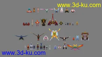 3D打印模型（精品收集）完美世界-全套坐骑的图片