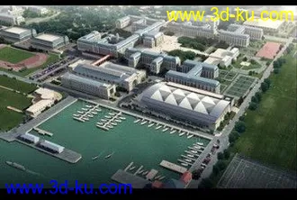 3D打印模型鸟瞰日景的图片