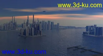 3D打印模型未来海上迈阿密的图片