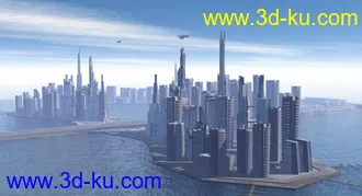 3D打印模型未来海上迈阿密的图片