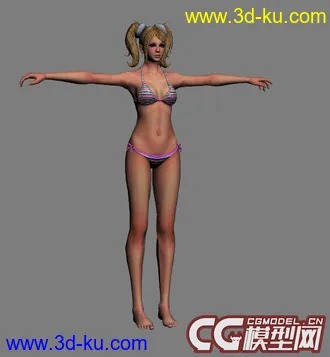 3D打印模型比基尼女孩的图片