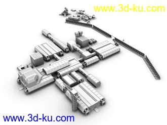 3D打印模型哈德利工业区的图片