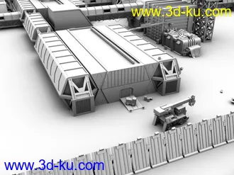 3D打印模型哈德利工业区的图片