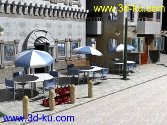 3D打印模型城市一角的图片