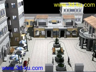 3D打印模型城市一角的图片