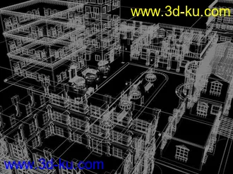 3D打印模型城市一角的图片