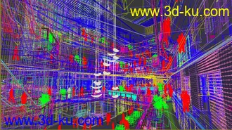 3dmax全模型建筑动画场景 商场镜头特写的图片