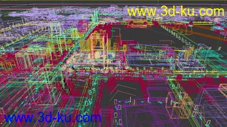 3dmax全模型建筑动画场景 商业鸟瞰镜头的图片