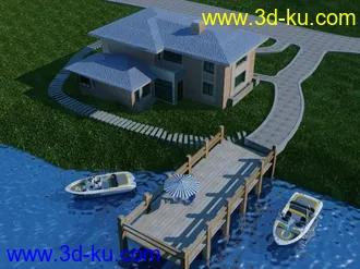 3D打印模型小别墅的图片