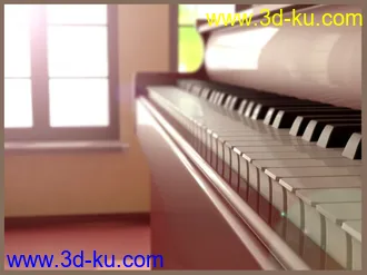 3D打印模型钢琴  写真  唯美  优雅  琴房的图片