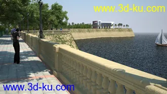 3D打印模型海滨长廊的图片
