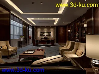 3D打印模型办公空间的图片