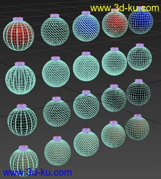 3D打印模型圣诞球的图片