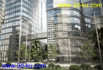 3D打印模型大楼近景的图片