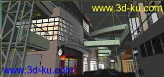 3dmax全模型建筑动画场景 商业镜头特写场景的图片