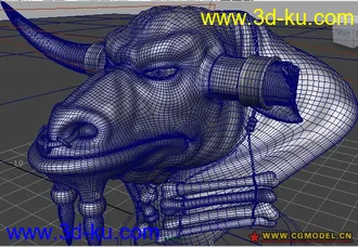 3D打印模型牛头人的图片