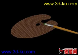 3D打印模型画板画笔的图片