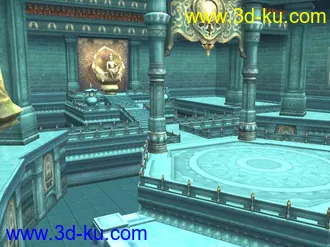 3D打印模型海底神庙　有内景的图片