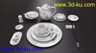 3D打印模型精品餐具一套要的拿走！~的图片