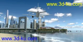 3dmax全模型建筑动画场景 日景特写镜头的图片