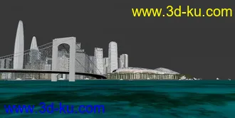 3dmax全模型建筑动画场景 日景特写镜头的图片