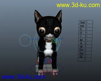 3D打印模型小花猫的图片