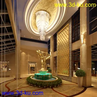 3D打印模型室内  大堂的图片
