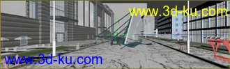 3D打印模型3dmax动画场景 汽车碰撞的图片