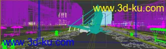 3D打印模型3dmax动画场景 汽车碰撞的图片