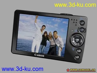 3D打印模型CANON IXUS 75相机的图片
