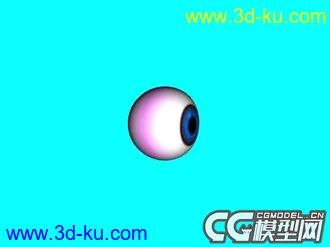 3D打印模型蓝眼睛的图片