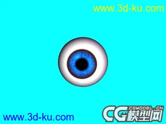 3D打印模型蓝眼睛的图片