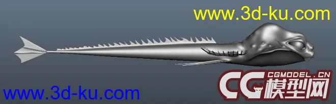 很丑很丑的鱼，MB+OBJ格式模型的图片2