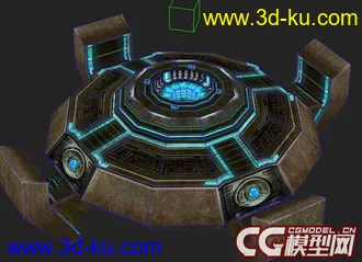 3D打印模型科幻飞碟  有完整骨骼和动画 要的拿去的图片