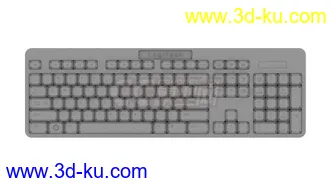3D打印模型随便做的实模键盘的图片