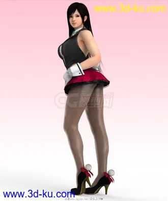3D打印模型生或死5 Kokoro 心  可爱兔女郎 DOA5  性感丝袜黑丝的图片